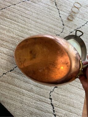 Williams Sonoma Copper-Tone Decorative Fry Pan (set of two)